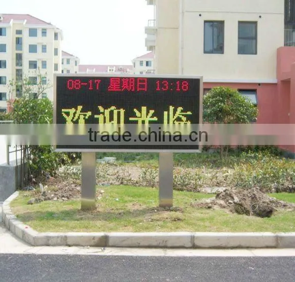Traffic Signs P10 Single Yellow Color Led Display/led Screen/led Message Electronic Traffic Signs photo-6