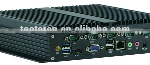 Quad Core Car PC Intel J1900 Mini PC Industrial Computer Pos Box With 6* COM Port