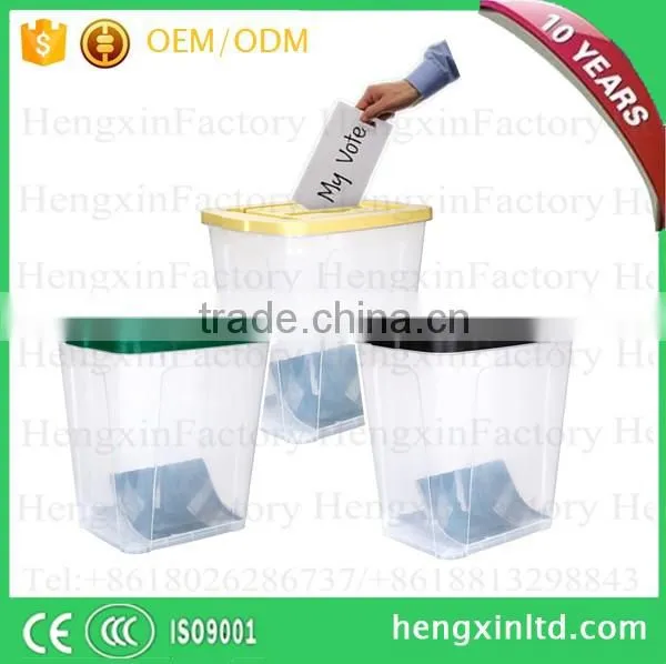 Multi-clor 60L Transparent Ballot Boxes With Lid photo-4