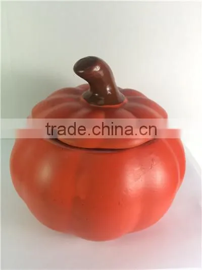 Halloween Terracotta Planter Ceramic Pumpkin Flower Pot photo-2