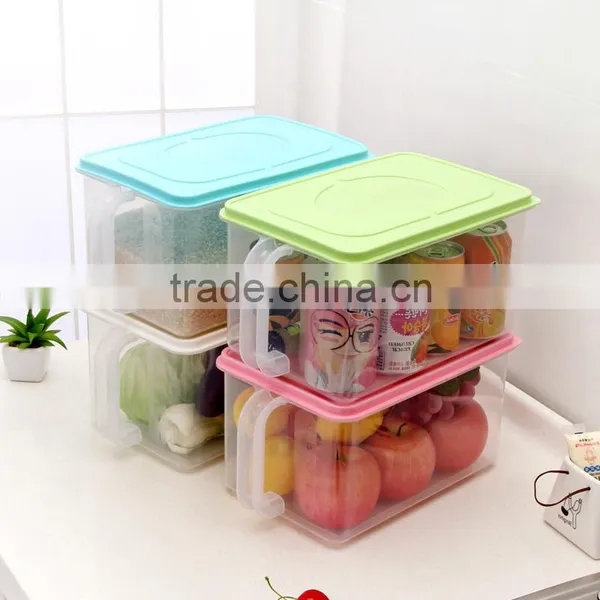 Home Kitchen Use Fresh Fruit Vegetable Containers Food Drying Plastic Storage Box 1910
