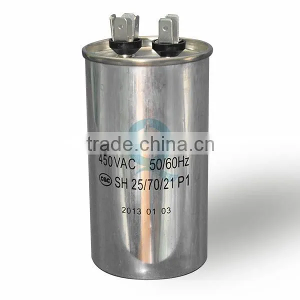 Cylindrical Aluminium Case Air Conditioner Power Capacitor, Air Conditioner Run sh Capacitor photo-3