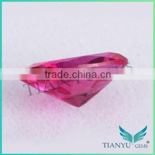 2015 HOT Sale Produces Loose cz Stone 4# Oval Shape Synthetic Ruby Corundum Price per Carat photo-2
