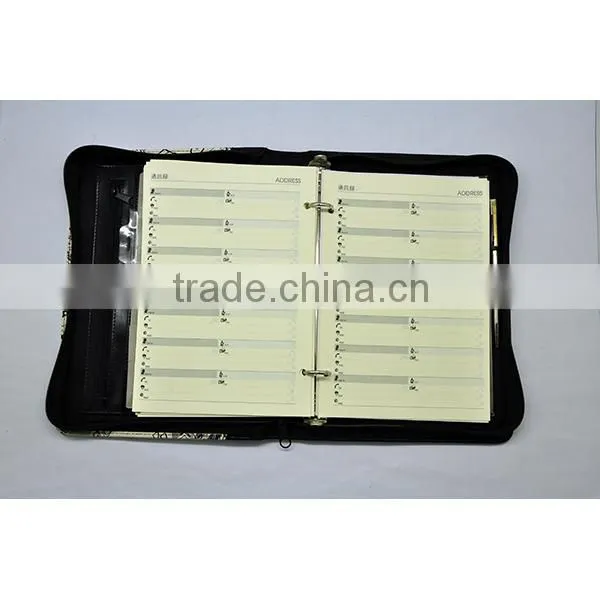A4 Zipper Organizer With Silk Screening Logo and 3 Ring Binder photo-3