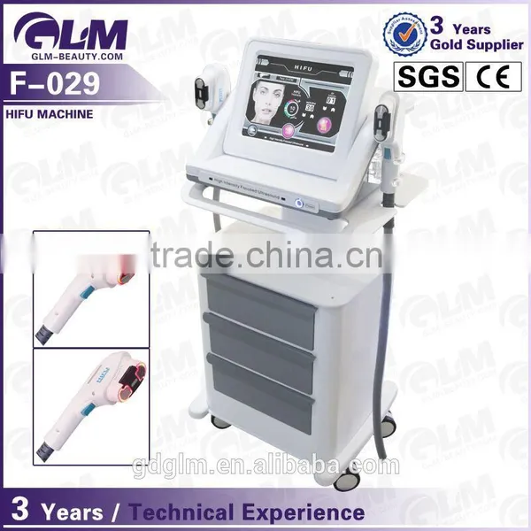 Skin Tightening F-029 Double-Handle Hifu Ultrasound Face High Frequency Skin Machine Lift/ Wrinkle Removal Machine Factory Price 4MHZ photo-2
