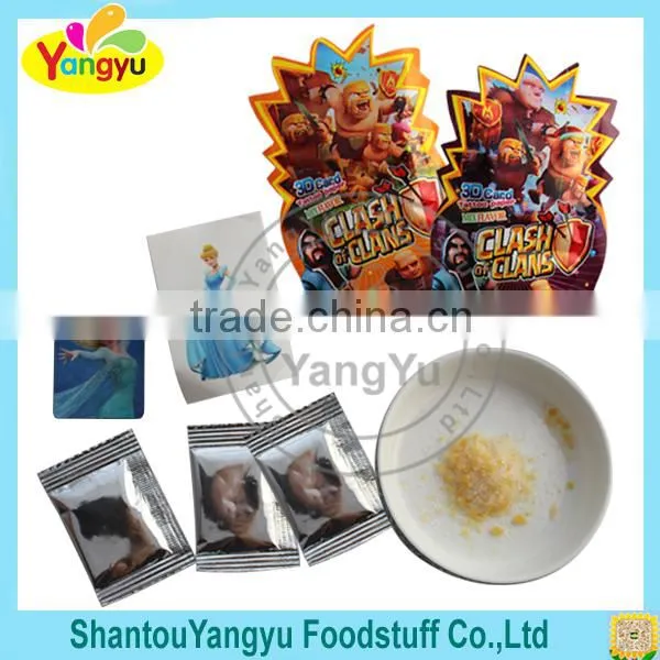 China Factory Supplier Packed in Bags With Funny Tattoo and Flashcard Popping Candy photo-2