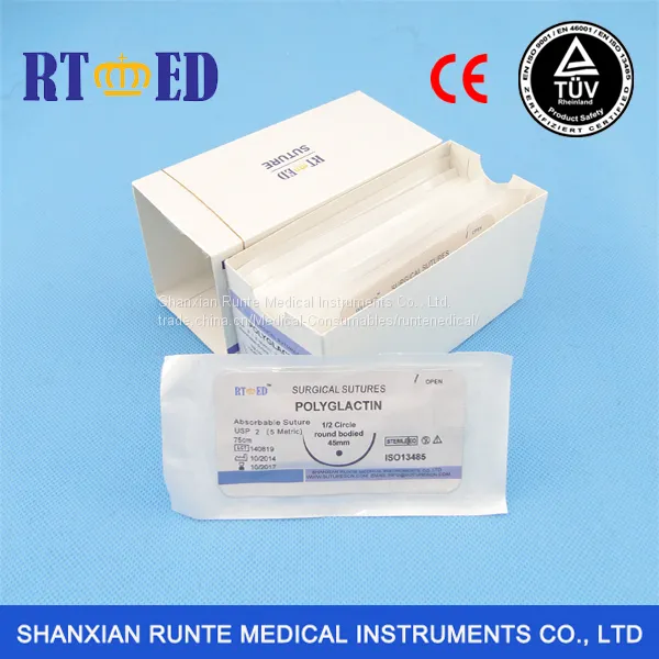 Runte PGLA Suture with Needle