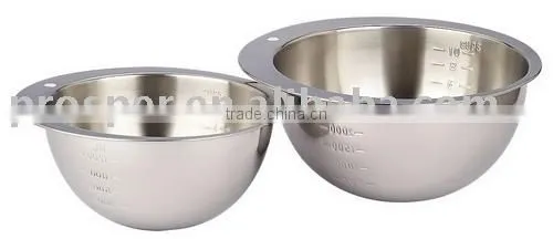 Household Environmetal Measuring Bowl in Stainless Steel