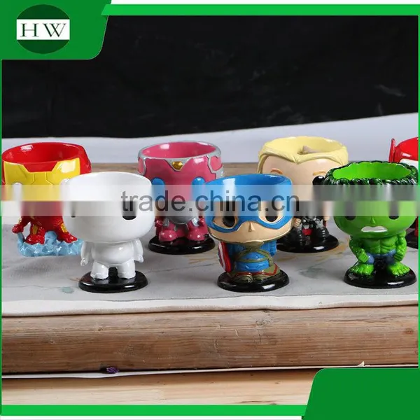 Wholesale Cheap Creative Handwork Cartoon The Avengers Ceramic Garden Flower Pot photo-4