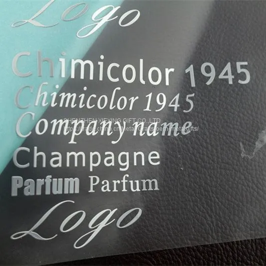 Customized 3M Glue Electroplate Metal Nickel Sticker photo-2