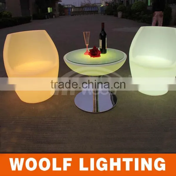Fashional Bar Nightclub Round Glow LED Table photo-6