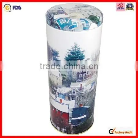 Glossy Printing Metal Food Grade Tea Tin Can photo-3