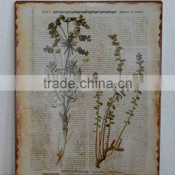 2016 New Style Timeworn Printing Metal Sign, Antique Metal Plaque photo-2