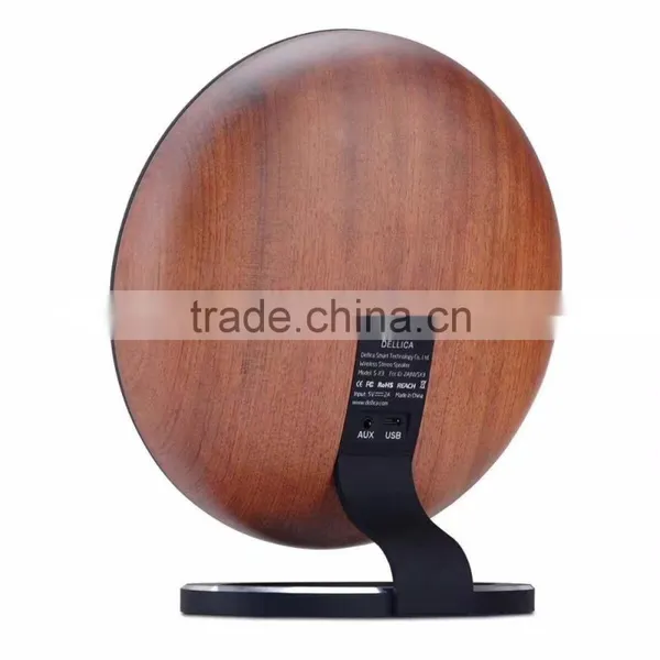 Retro Solid Wood Stereo Wireless Bluetooth Loudspeaker Box photo-4