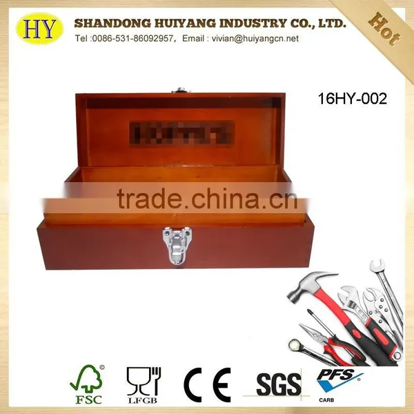 Pine Wood Painted Tool Box photo-2