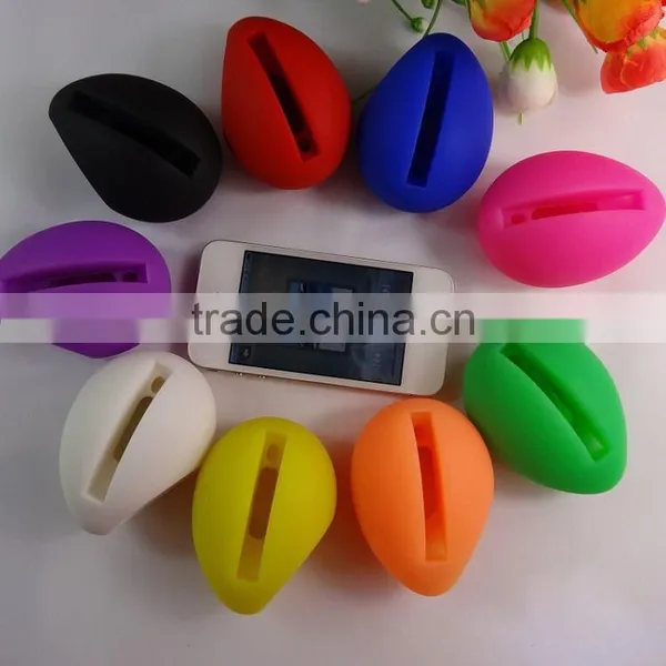 Shenzhen TOPONE Hot Selling Egg Shape Silicone Speaker For IPhone photo-5