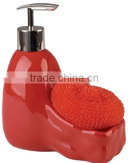 Plastic Pump Ceramic Soap Dispenser photo-6