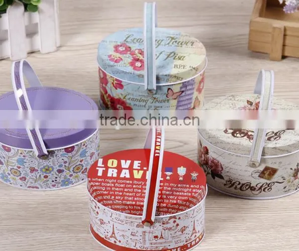 Canisters Wholesale Washing Products Tin Cans Handle Tin Box photo-4