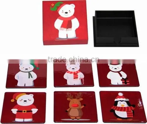 2016 Hot Sale Desktop Products MDF Cup Coaster, Cup Mat, Table Mat