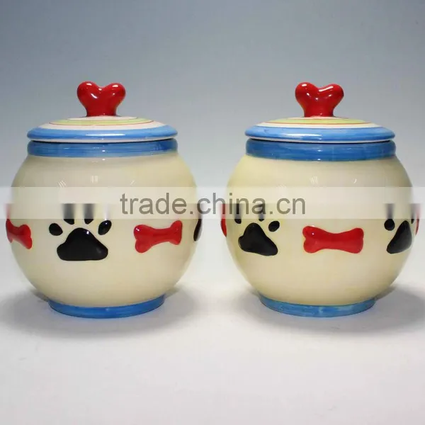 Ceramic Pet Jar Pet Food Jar