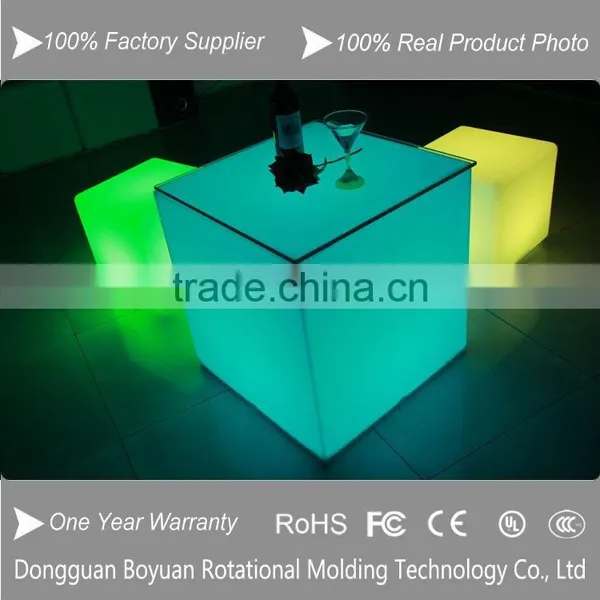 Led Furniture Plastic RGB Color Change Led Cube photo-3