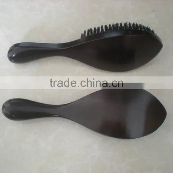 New Curved Wooden Hair Brush photo-2