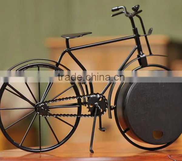 Creative Bicycle Shape Steel Material Table Clock photo-2