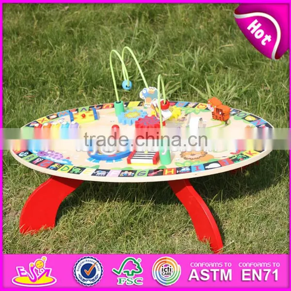 2017 New Design Multi-function Toys Wooden Toddler Activity Table W12D065 photo-6
