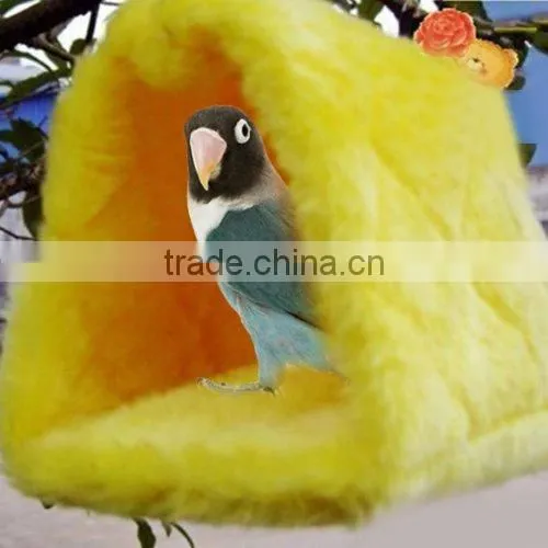 Pet Bird Nest Hammock Hanging Cave Cage Plush Snuggle Happy Hut Tent Bed photo-5