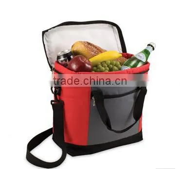 Custom Polyester Cooler Tote in No-Leak Insulated Tote and Shoulder Cooler Bag for Vegetable and Fruit photo-5
