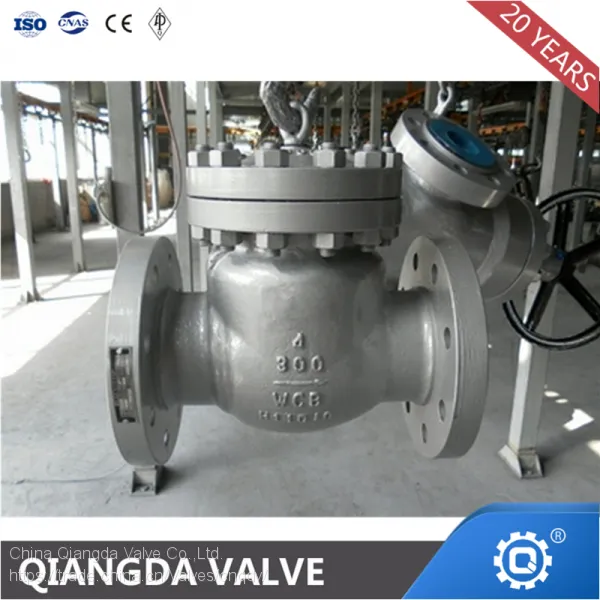 Cast Steel Swing Check Valve Flange End 150LB 300LB JIS10K BS1868 photo-3