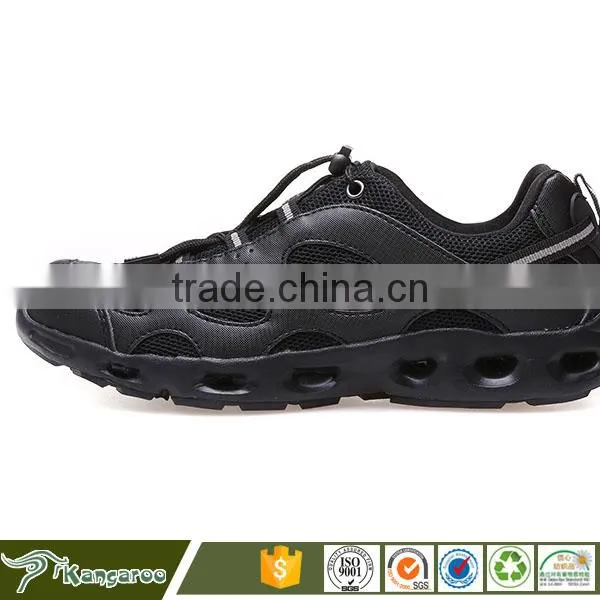 High Quality Black Casual Lace Up Latex Boots For Men photo-4