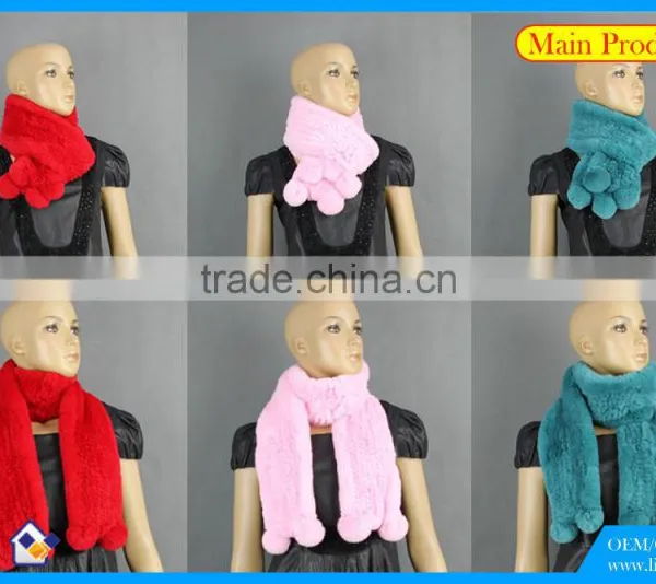 High Quality Knitted Rex-Rabbit Scarf photo-4