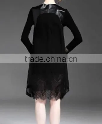 Latest Long Design Ladies Fashion a Line Skirt/Neck Waist Zipper Skirt photo-4