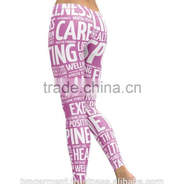 Custom Women Dye Sublimation Printing Yoga Legging BT_DFF_003