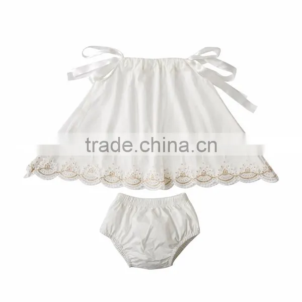 Baby Long Lace Swing Outfits Kids Shorts Set photo-4