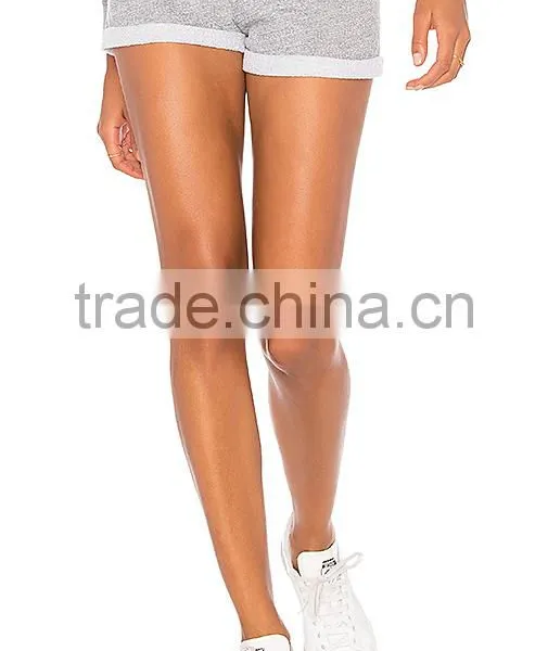 MGOO Wholesale Comfortable Sports Running Short Pants Cotton French Fleece Elastic Waist Shorts photo-3