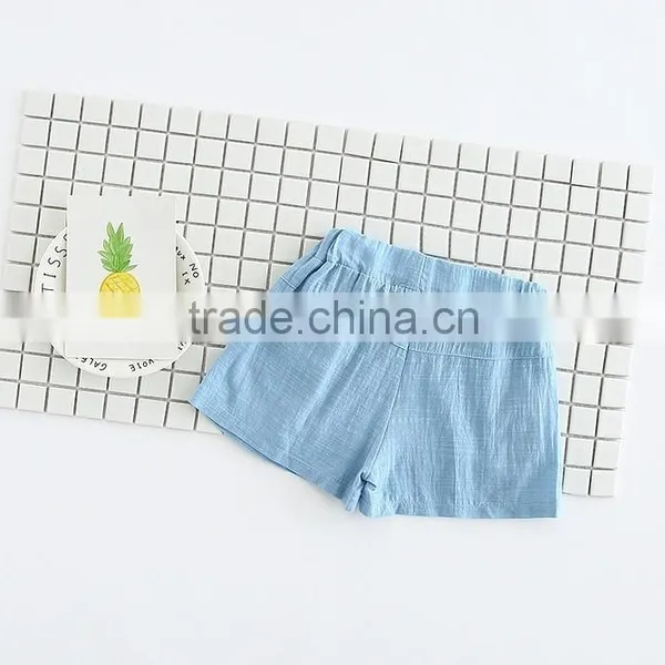 Summer Apparel Latest Arrivals Linen Fabric Shorts Daliy Wearing Baby Clothes photo-5