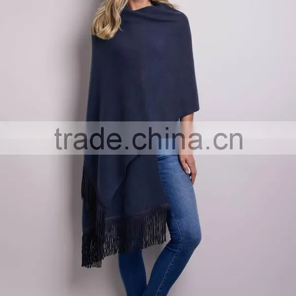 Chunky Knit Ladies Cape Girls Womens Shawls photo-2