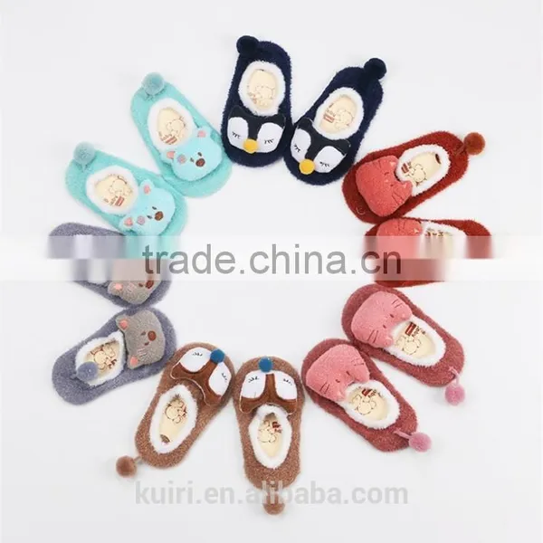 New Design Coral Fleece Cute Cartoon Baby Socks Soft Animal Pattern Boys Girls Floor Baby Socks photo-3