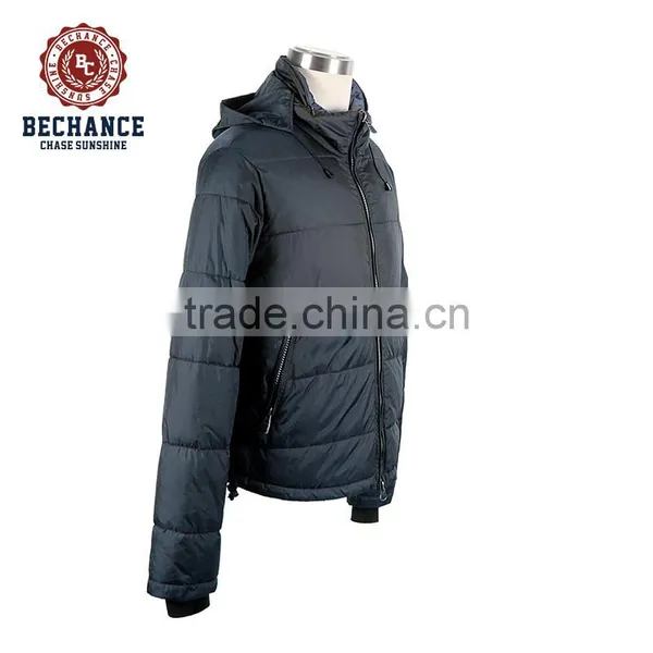 Cheap Outdoor Shiny 100% Polyester Padding Winderproof & Breathable Jacket photo-3