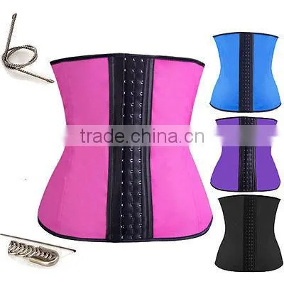 Instyles Latex Waist Cincher Latex Lingerie Wholesale Gothic Clothing Underbust Latex Waist Trainer 4color
