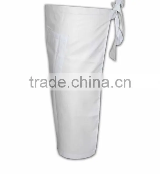 2015 Design Wholesale Promotional Solid Color Disposable White Apron photo-3