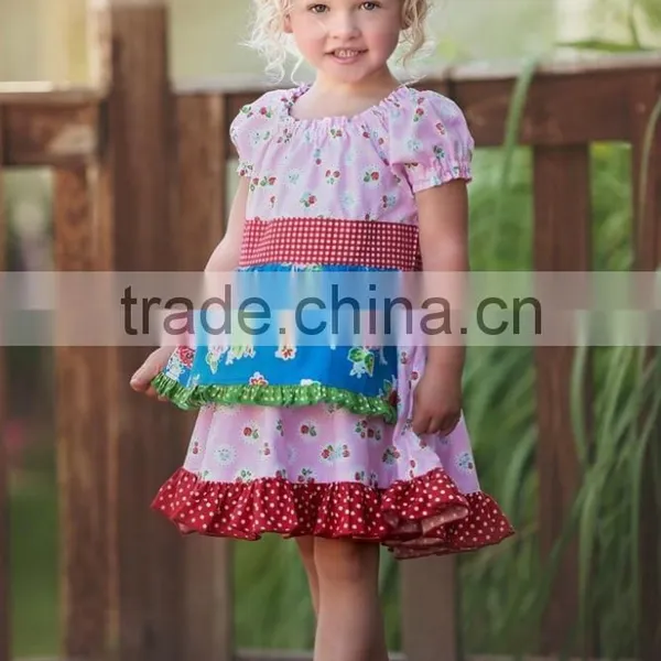 Kids Wholesale Children Boutique Clothing Two Piece Girls Party Fancy Outfit photo-3