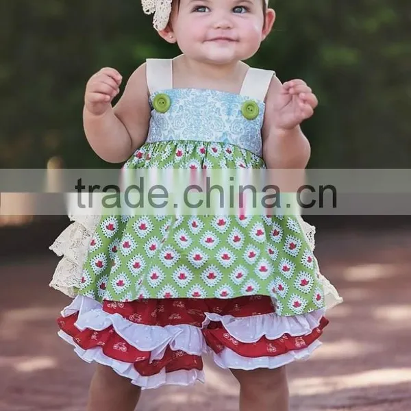 Kids Wholesale Children Boutique Clothing Two Piece Girls Party Fancy Outfit photo-5