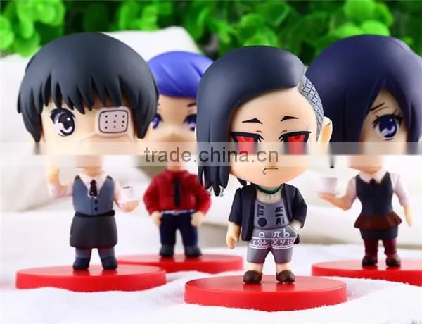 Anime Cartoon Toy Tokyo Ghouls Action Figure Sets of 4pcs Pvc Dolls Q Version Tokyo Ghoul Figure photo-2