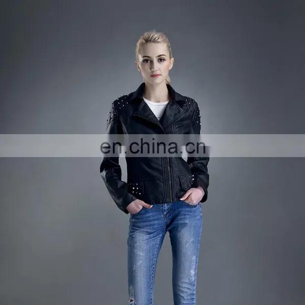 High Quality Fashion Life Jacket Winter Women PU Leather Jacket