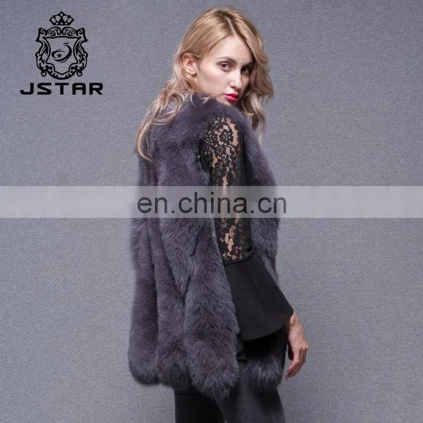 New Products Women Winter Fox Fur Gilet Real Fur Vest photo-2