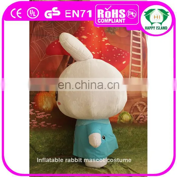 HI CE New Version Fat Rabbit Inflatable Mascot Costume photo-2