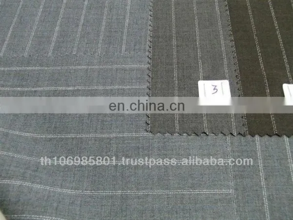 Wool Stripe Suit Mix With Wool for Formal Wear TRW 65/20/15 photo-3